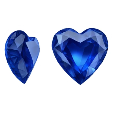 Sapphire heart gem sticker