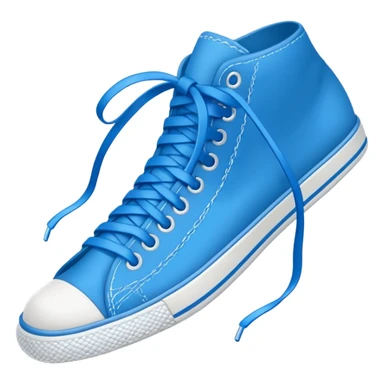 make an emoji of blue shoe laces only- they should be long and stringy sticker