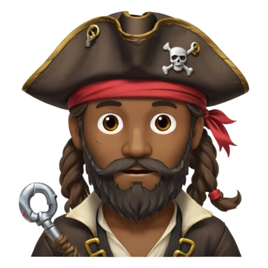 Caricatura un pirata sticker