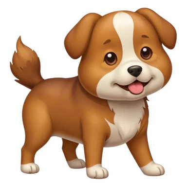 Doggy pooping  sticker