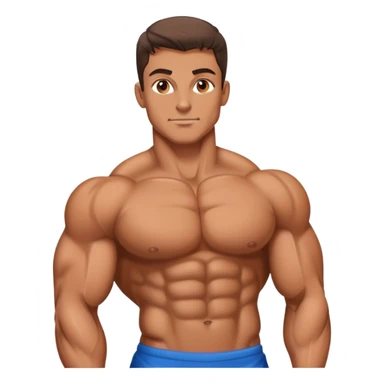 Body builder with best physique  sticker