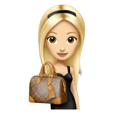 Paris Hilton with louis vuitton bag murakami  sticker