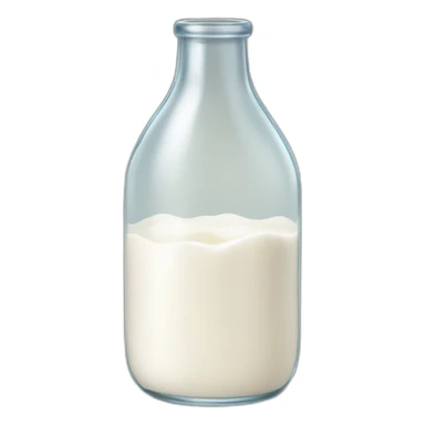 a bottle of milk dropping milk in a glass sticker