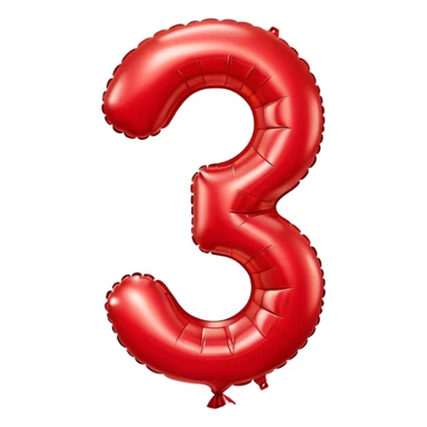 number 33 as balloon sticker