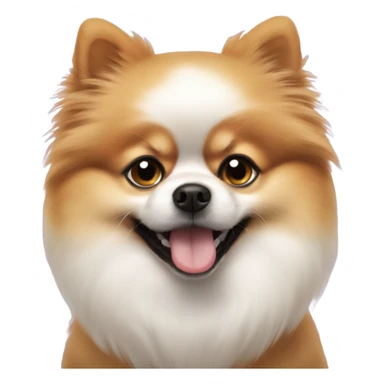 Boo face pomeranian dog with me sticker