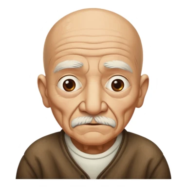 old guy mexican bald saying nobody cares sticker