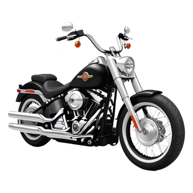 Harley-Davidson Cruiser - Harley-Davidson Softail (Model Year: 2021) (Iconic colour: Black) sticker