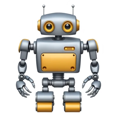 robot with 2 arms and 4 legs 1 eye sticker