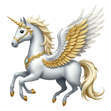 Whimsical pegasus  sticker