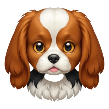 Cavalier king charles spaniel tricolor sticker