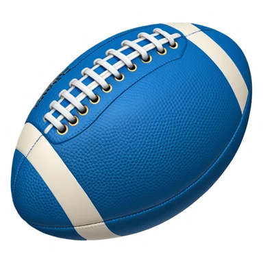 blue football ball sticker