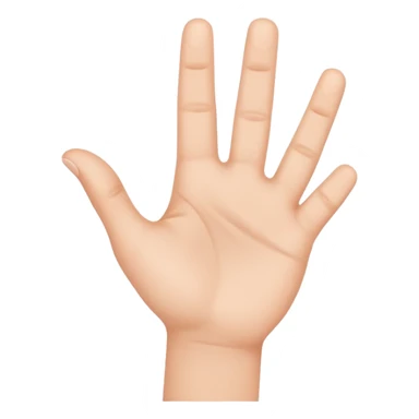 hand making an L shape sticker