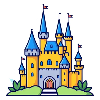 Fancy Castle   sticker