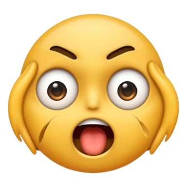 Create an emoji that’s crashing out  sticker