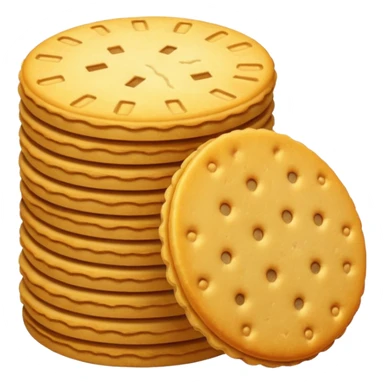 ritz cracker NO FACE sticker