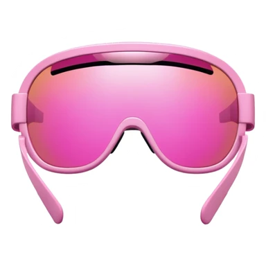 extra bulky pink visor sunglasses, ultra thick Y2K style, maximum chunky design sticker