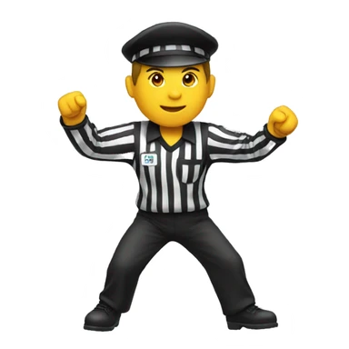 referee dancing tango sticker