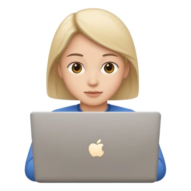 seller with laptop sticker