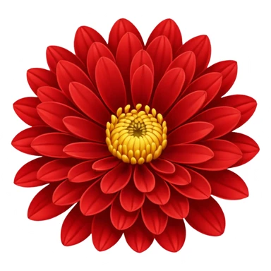 chrysanthemum flower red sticker