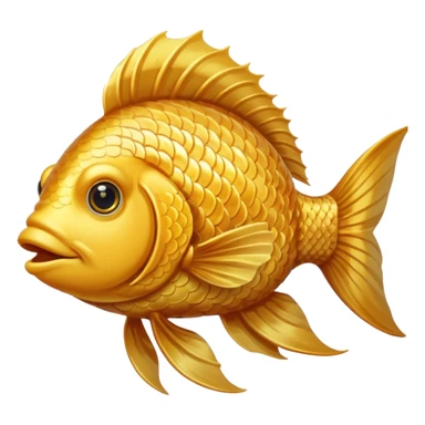 fish with hair sticker