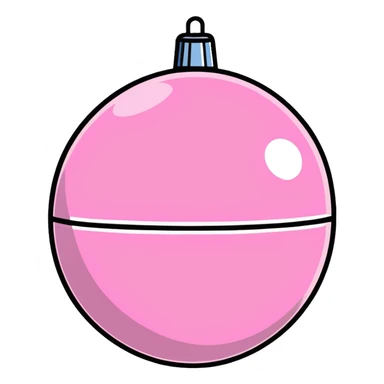 Pink disco ball sticker