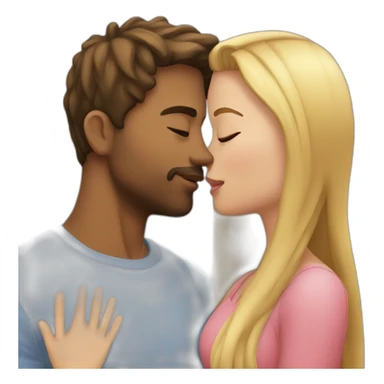 Me kissing my girlfriend  sticker