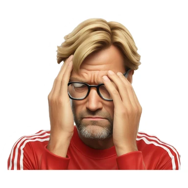 Klopp facepalm sticker