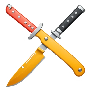 knife with little bows around it sticker