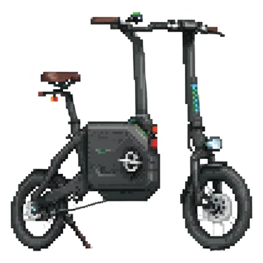 black e-bike sticker
