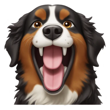 Bernese mountain dog laughing sticker