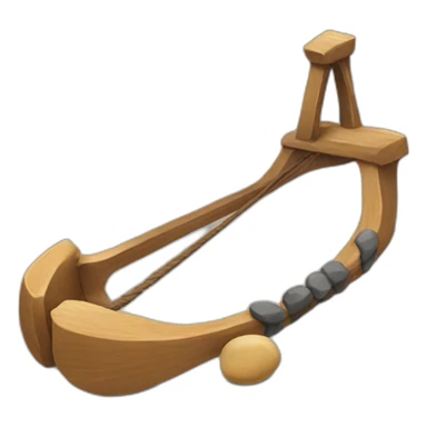 slingshot with pebbles sticker