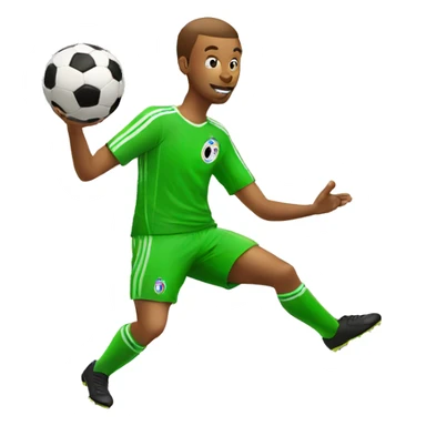 Juggling soccer ball sticker