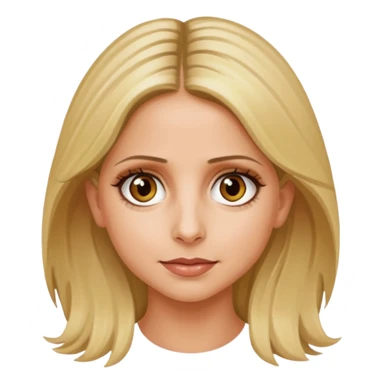 Sarah Michelle Gellar with hazel eyes sticker