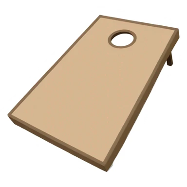 Beige cornhole  sticker