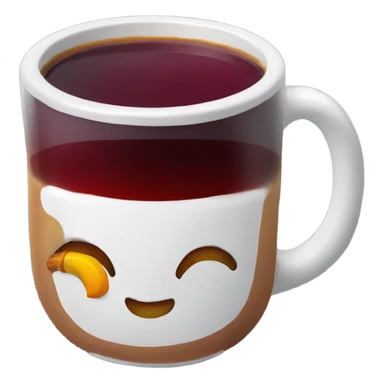Mulled wine in a mug sticker