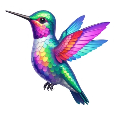 Hummingbird in love  sticker