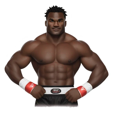 Francis-ngannou avec Cédric Doumbe sticker