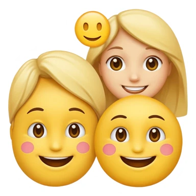 two genderless emojis having a discussion sticker