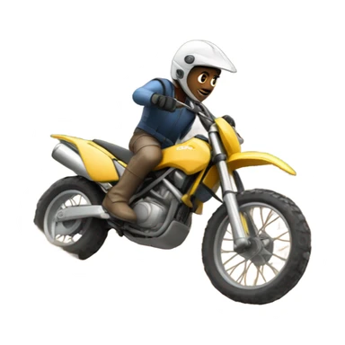 Guy on dirtbike sticker