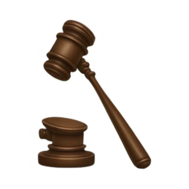 judge's gavel sticker