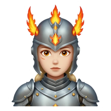 fire armored warrior sticker