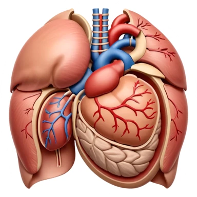 A highly detailed 3D accurate and anatomical model of the belly of a human. Medical illustration style, realistic lighting, neutral background, hyper-detailed, scientific accuracy, 8K resolution. ANATOMICAL ACCURACY and ORGAN PLACEMENT are a PRIORITY  sticker