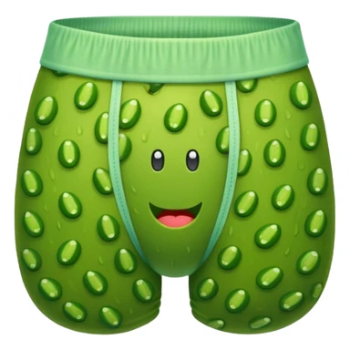 A pickle in underwear sticker