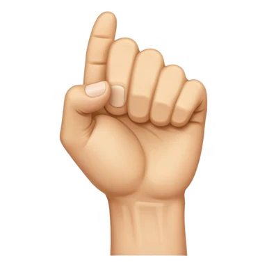 Number one hand gesture celebrating victory  sticker