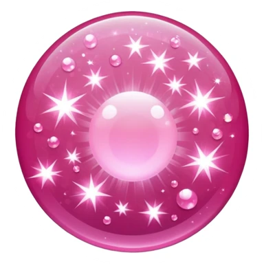 Pink sparkles sticker