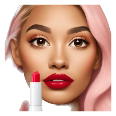 strawberry shortcake hailey bieber rhode lip tint sticker