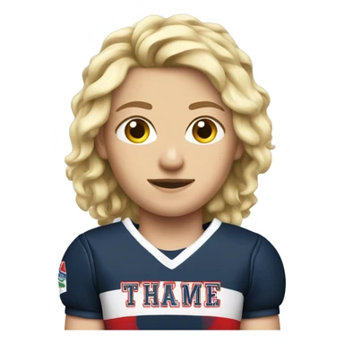 Fast fit rugby player blonde  sticker