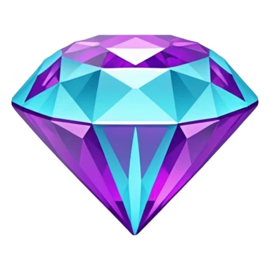 glitter purple cian diamond sticker