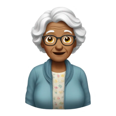 grandma's melting like snow sticker