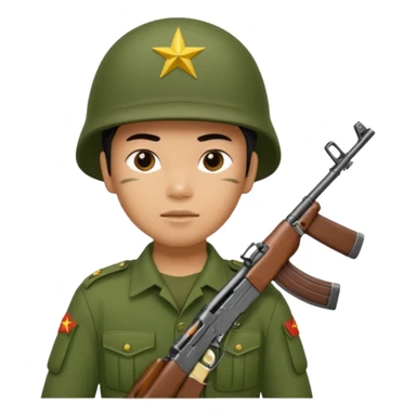 viet cong soldier sticker